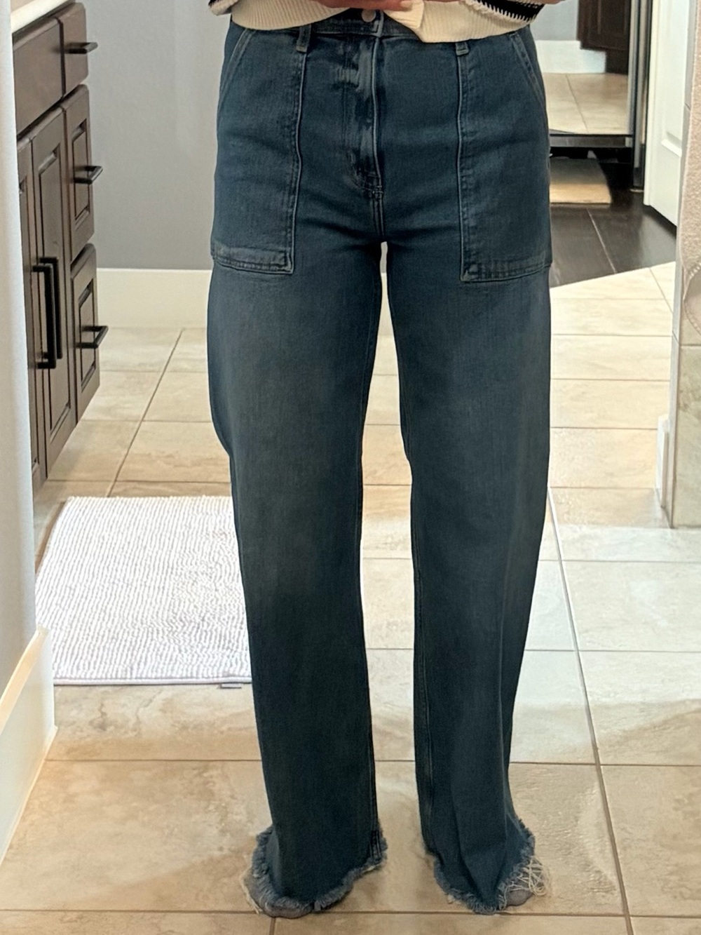 Pistola Straight-Leg Jeans in Washed Dark Indigo